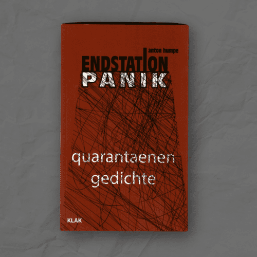 Buchcover endstation panik. quarantaenengedichte