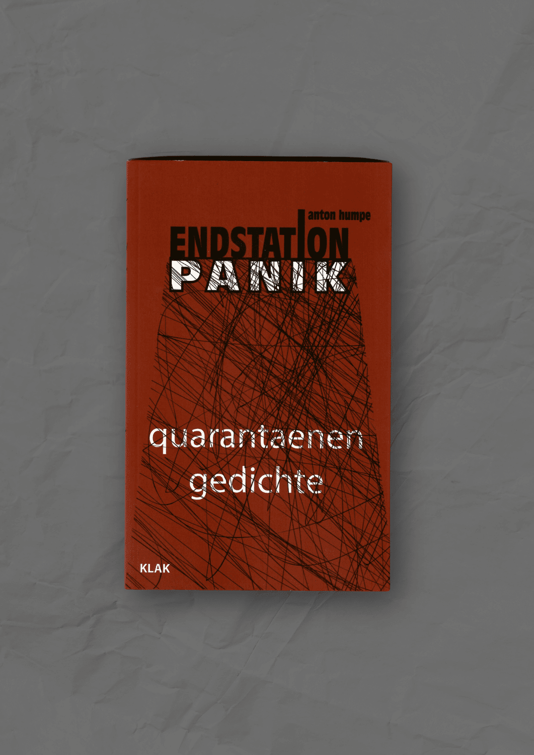 Buchcover endstation panik. quarantaenengedichte